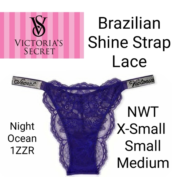 NWT Victoria's Secret VERY SEXY Bombshell Shine Strap Brazilian Panty - Picture 1 of 4